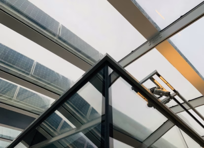 commercial glass roof repair, glass roof leak, Dynamic Access