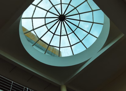 atrium glazing defects, atrium glazing survey, high-level glazing